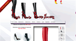 Desktop Screenshot of high-heels-boots-society.com