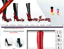 Tablet Screenshot of high-heels-boots-society.com